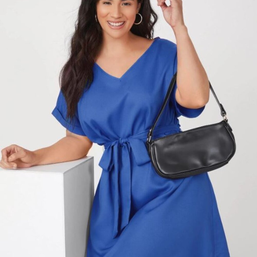Plus Size Blue Dress *** 4XL SIZE 20 Royal Blue